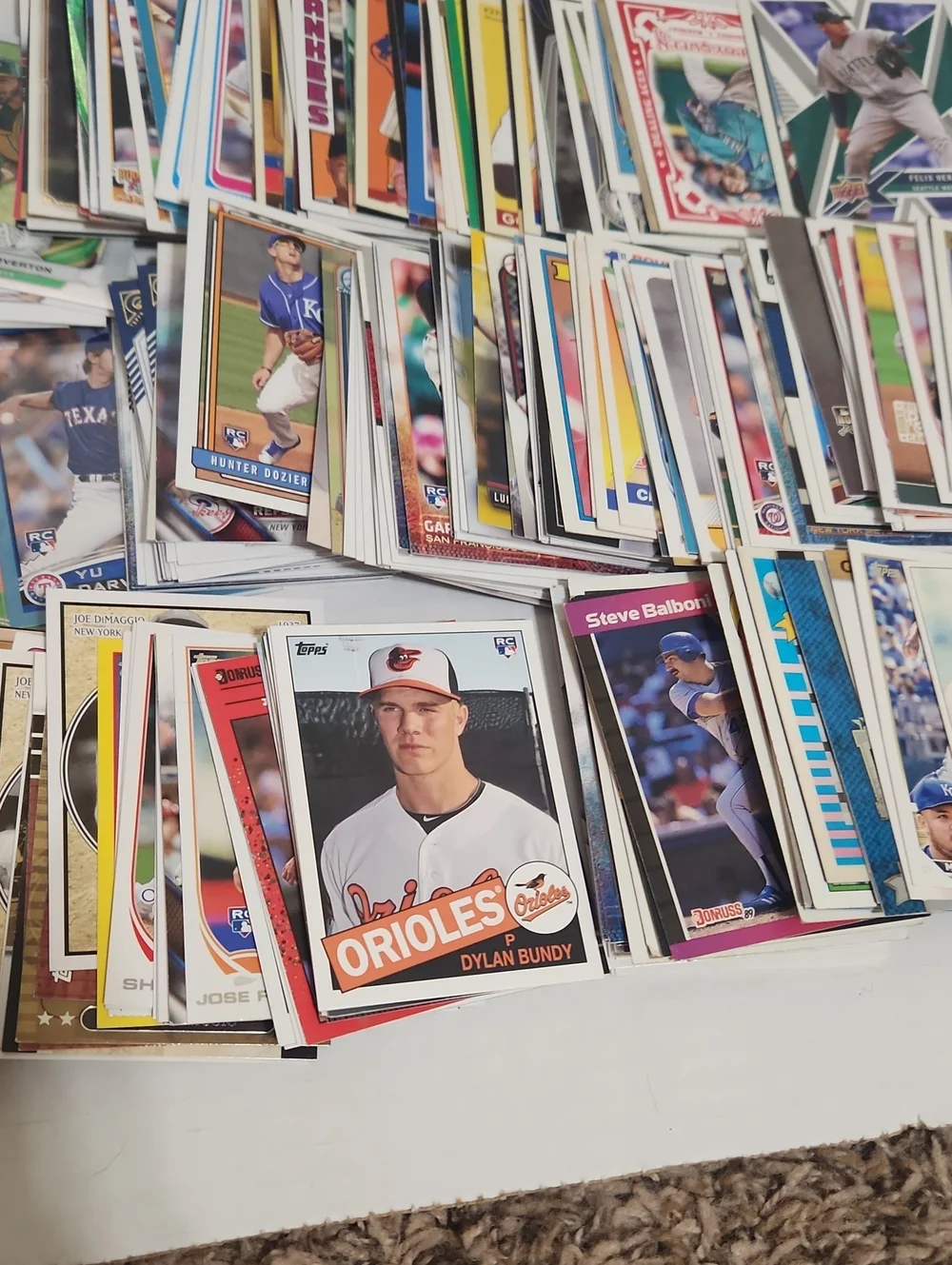 Baseball Trading Card Lot Approx 480 Cards